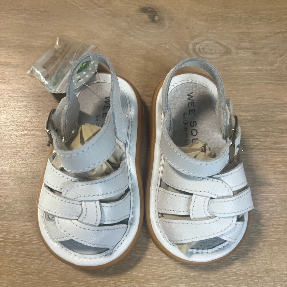 Wee Squeak Emma White Sandals